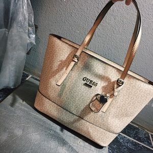 Guess Tote purse logo print